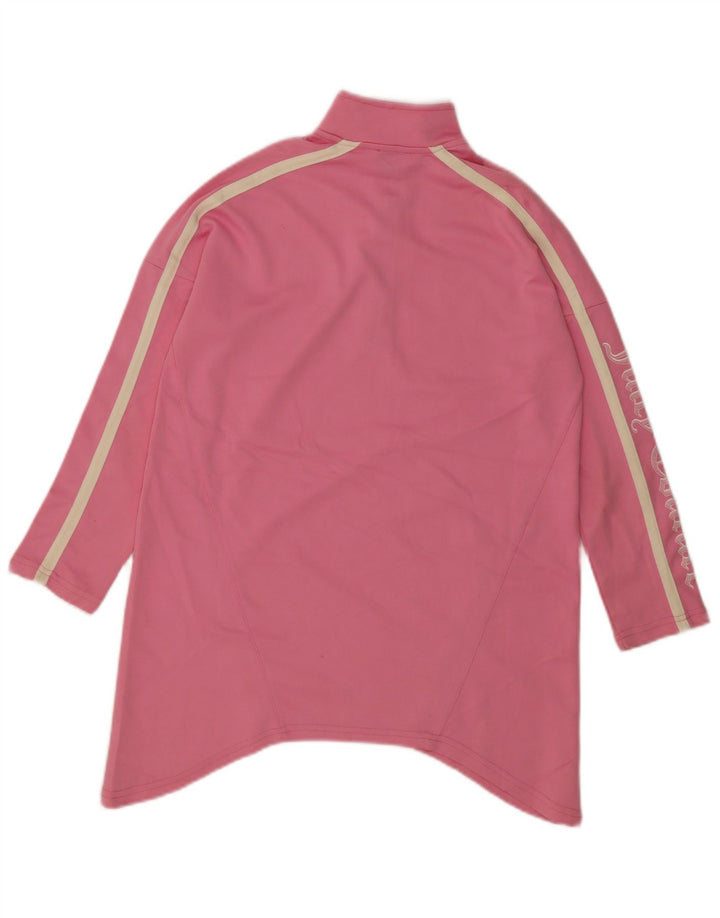 Juicy Couture Womens Graphic Pullover Tracksuit Top UK 14 Medium Pink