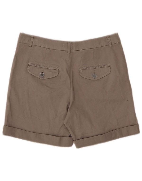 Pantaloni scurti chino pentru femei Benetton UK 8 Small W28 bumbac gri