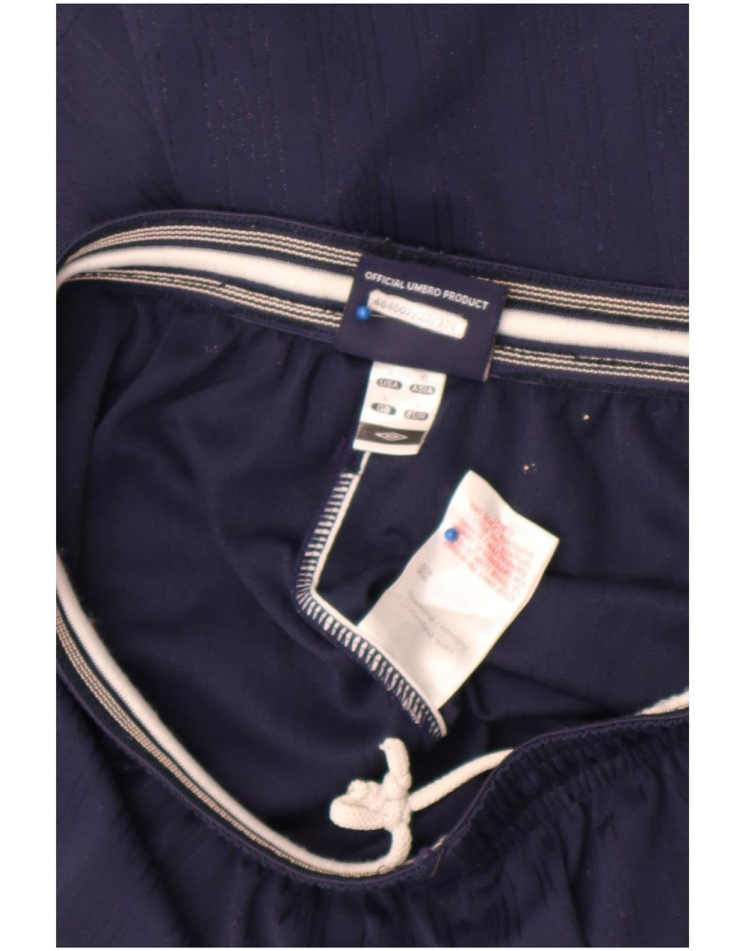Umbro Short de Sport Homme Large Bleu Marine Polyester