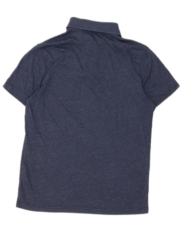 Hollister Mens Polo Shirt Large Navy Blue Cotton