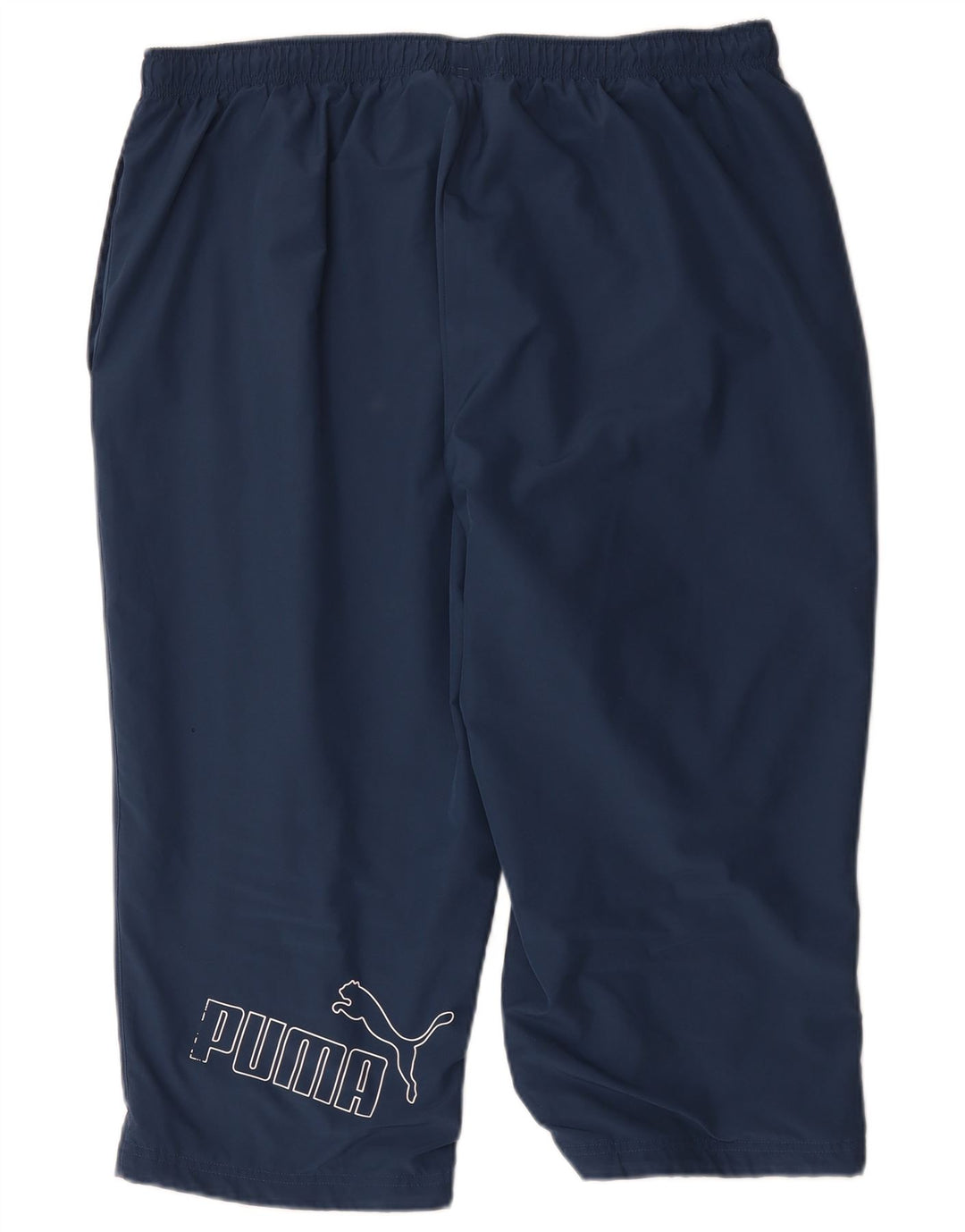 Puma Mens Graphic Capri Tracksuit Trousers 2XL  Navy Blue Polyester