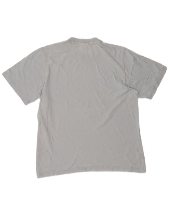 Adidas Mens Short Sleeve Graphic T-Shirt Top Medium Blue Cotton