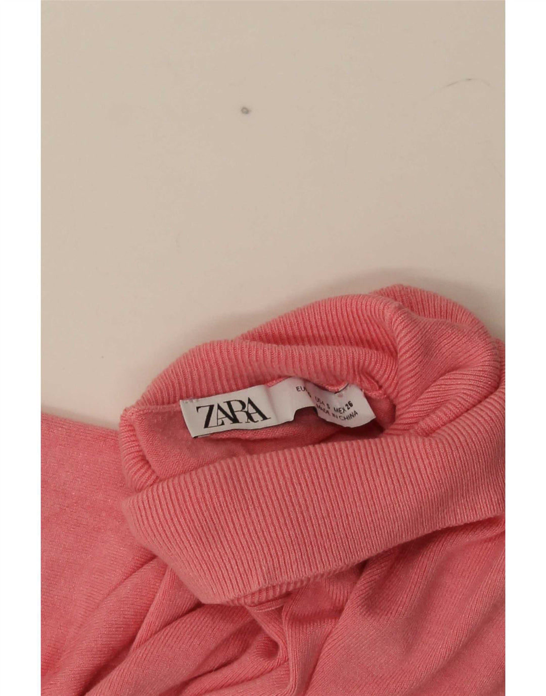 Женский джемпер с высоким воротником Zara UK 10, маленький розовый