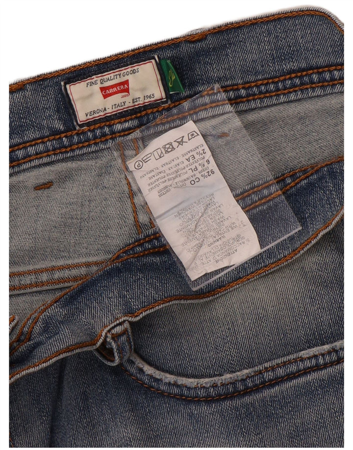 Carrera Mens Distressed Slim Jeans W34 L33 Blue Cotton