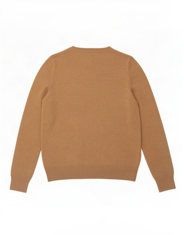 Gap Dame Grafisk Boat Neck Jumper Sweater US 8 Medium Brun Nylon