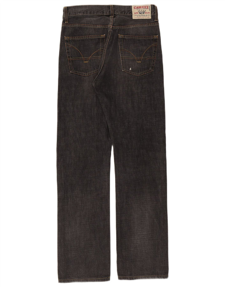 Casucci Mens Straight Jeans IT 46 Small W32 L31 Black Cotton