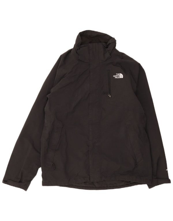 The North Face Mens Hyvent Rain Jacket UK 38 Medium Black Nylon