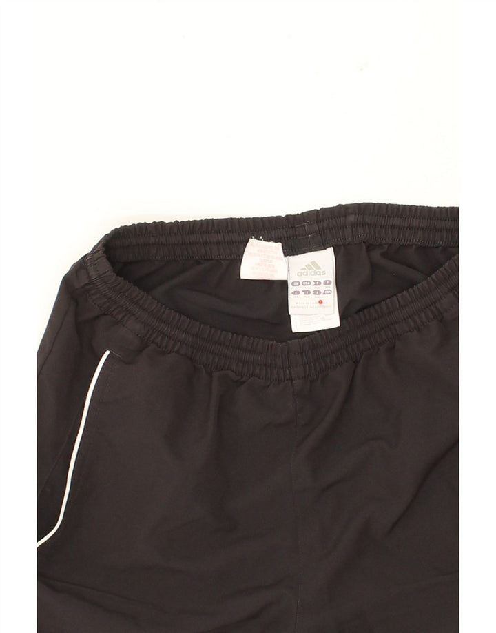 ADIDAS Boys Graphic Sport Shorts 13-14 Years Black Polyester Vintage Adidas and Second-Hand Adidas from Messina Hembry 