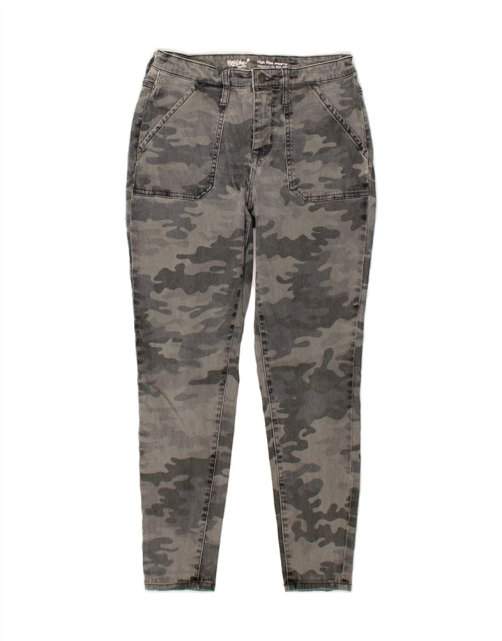 MOSSIMO Womens High Rise Jegging Jeans US 6 Medium W28 L27 Grey Camouflage Vintage Mossimo and Second-Hand Mossimo from Messina Hembry 