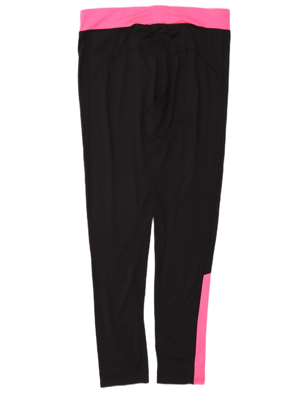Ellesse Womens Leggings UK 16 Large Black Colourblock Polyester