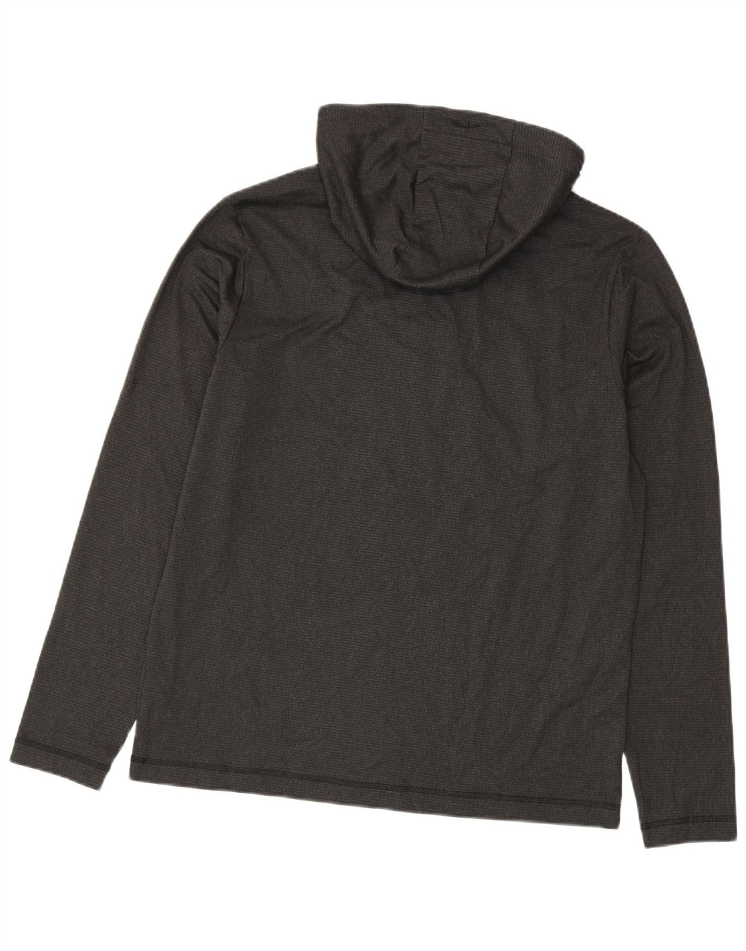 Adidas Herren-Kapuzenoberteil, langärmelig, mittelgraues Polyester