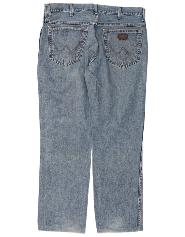 Blugi drepte pentru bărbați Wrangler Texas W35 L29 Bumbac albastru