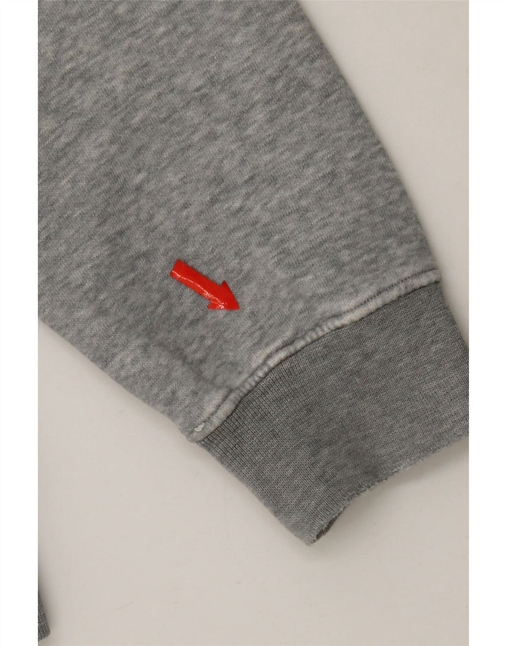 Champion Mens Graphic Sweatshirt Jumper Small Grey Flecked Cotton