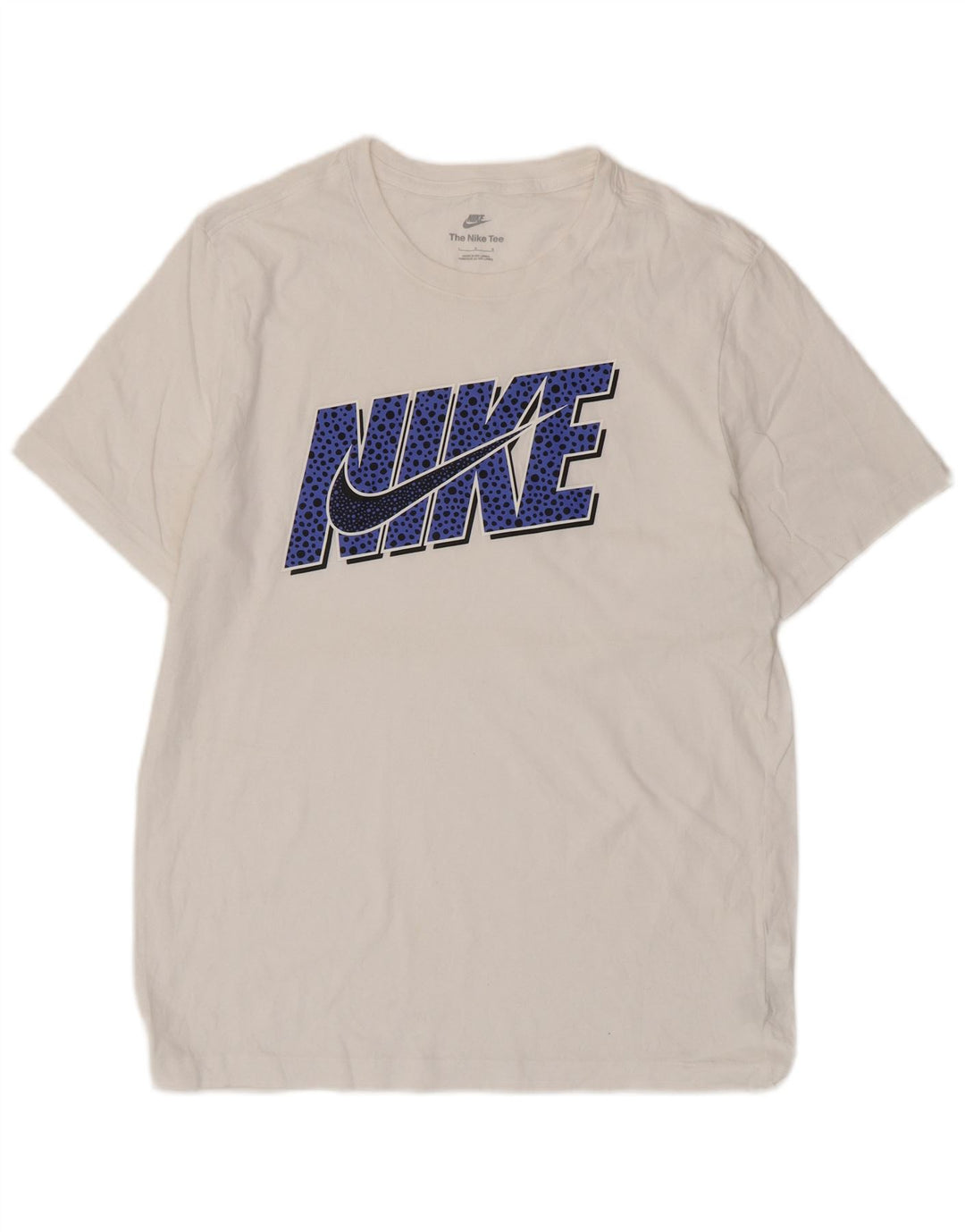Nike Mens Graphic T-Shirt Top Large White Cotton