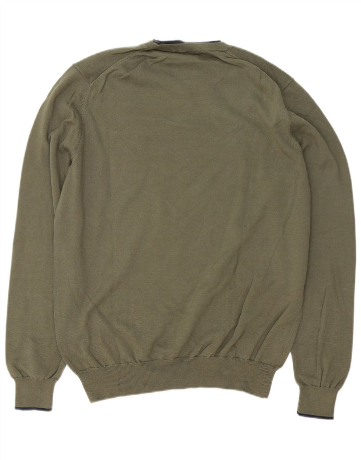 North Sails Herre Crew Neck Jumper Sweater Medium Khaki Bomuld