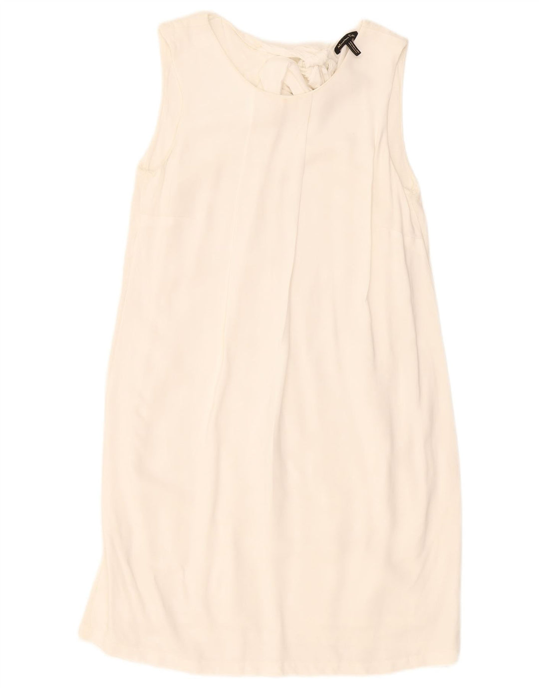 Massimo Dutti Womens Sleeveless Regular Shift Dress UK 10 Small White