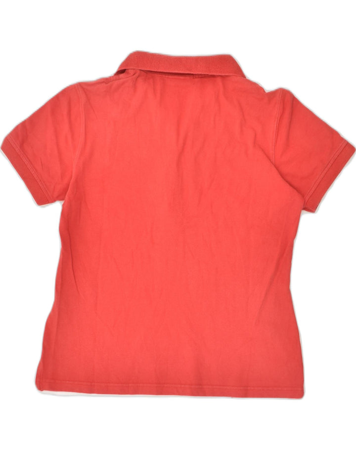 CONTE OF FLORENCE Womens Polo Shirt UK 12 Medium Red Cotton | Vintage Conte of Florence | Thrift | Second-Hand Conte of Florence | Used Clothing | Messina Hembry 