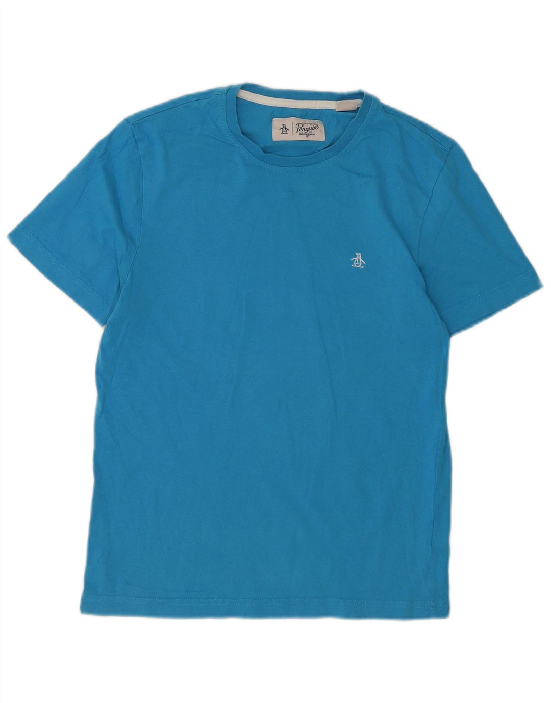 T-shirt da uomo Pinguino Top piccola in cotone blu