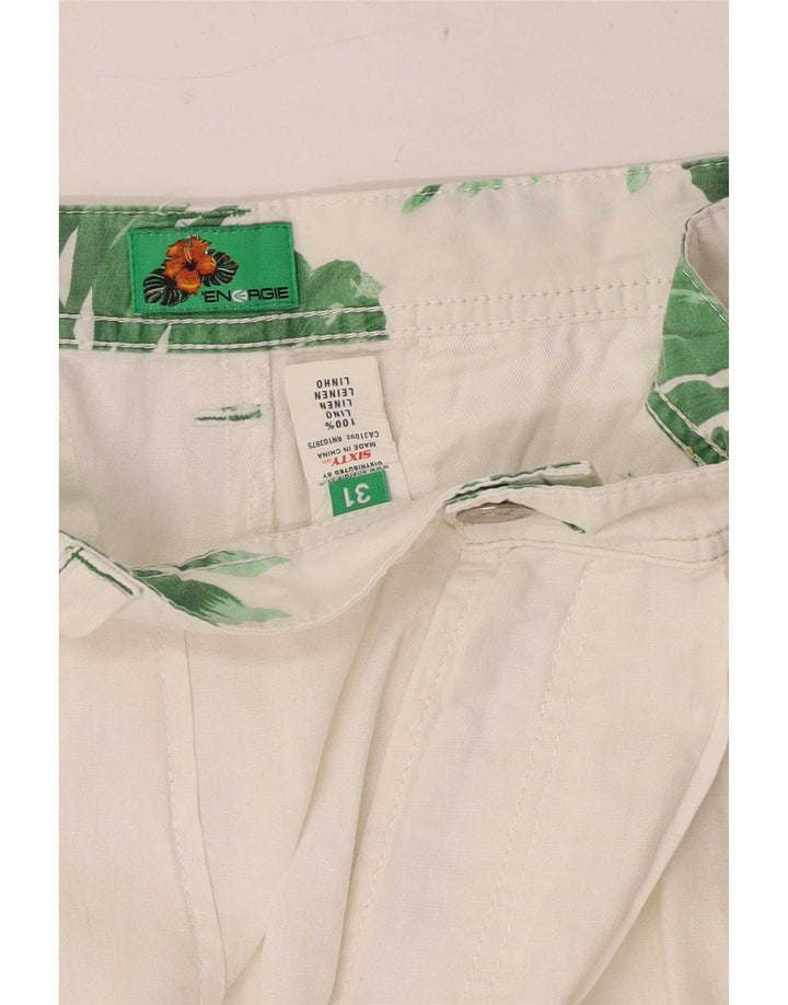 Ανδρικό σορτς Cargo Energie W31 Medium White Λινο