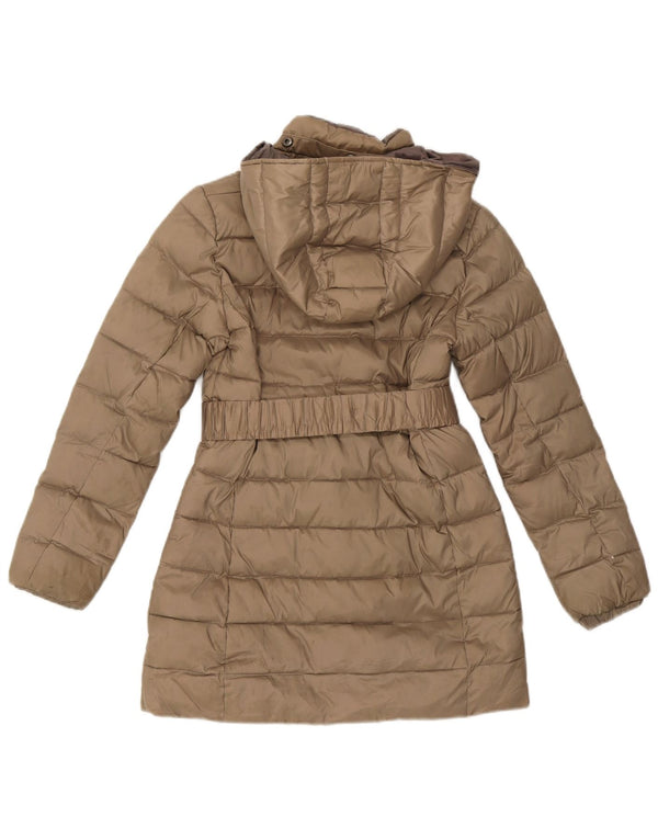 Champion wattierter Mantel mit Kapuze für Mädchen, 11–12 Jahre, Khaki, Polyester