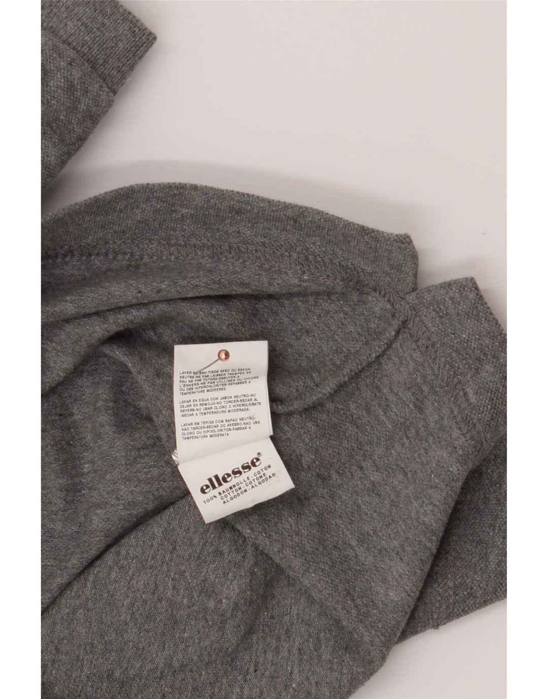 Męska koszulka polo Ellesse 2XL, szara bawełna
