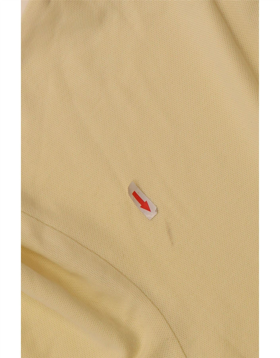Fila Mens Long Sleeve Polo Shirt IT 50 Medium Yellow Cotton
