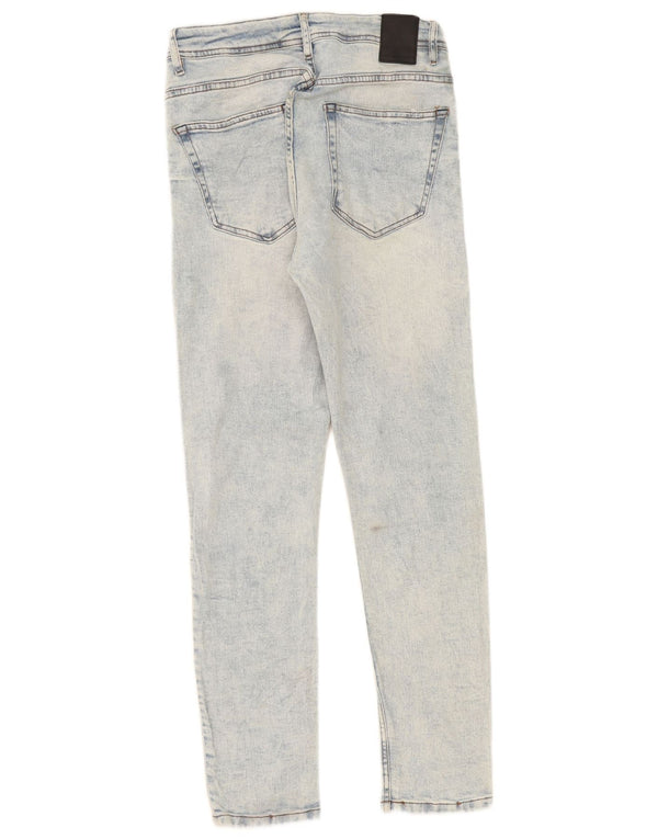 Zara Mens Skinny Jeans EU 44 Grande W34 L31 Azul Algodão