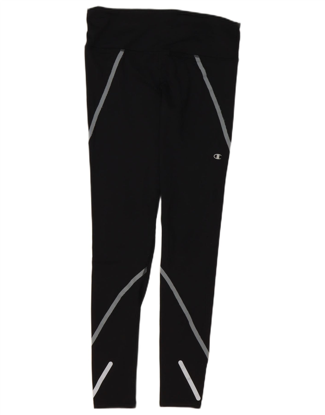 CHAMPION Womens Leggings UK 12 Medium  Black Polyester