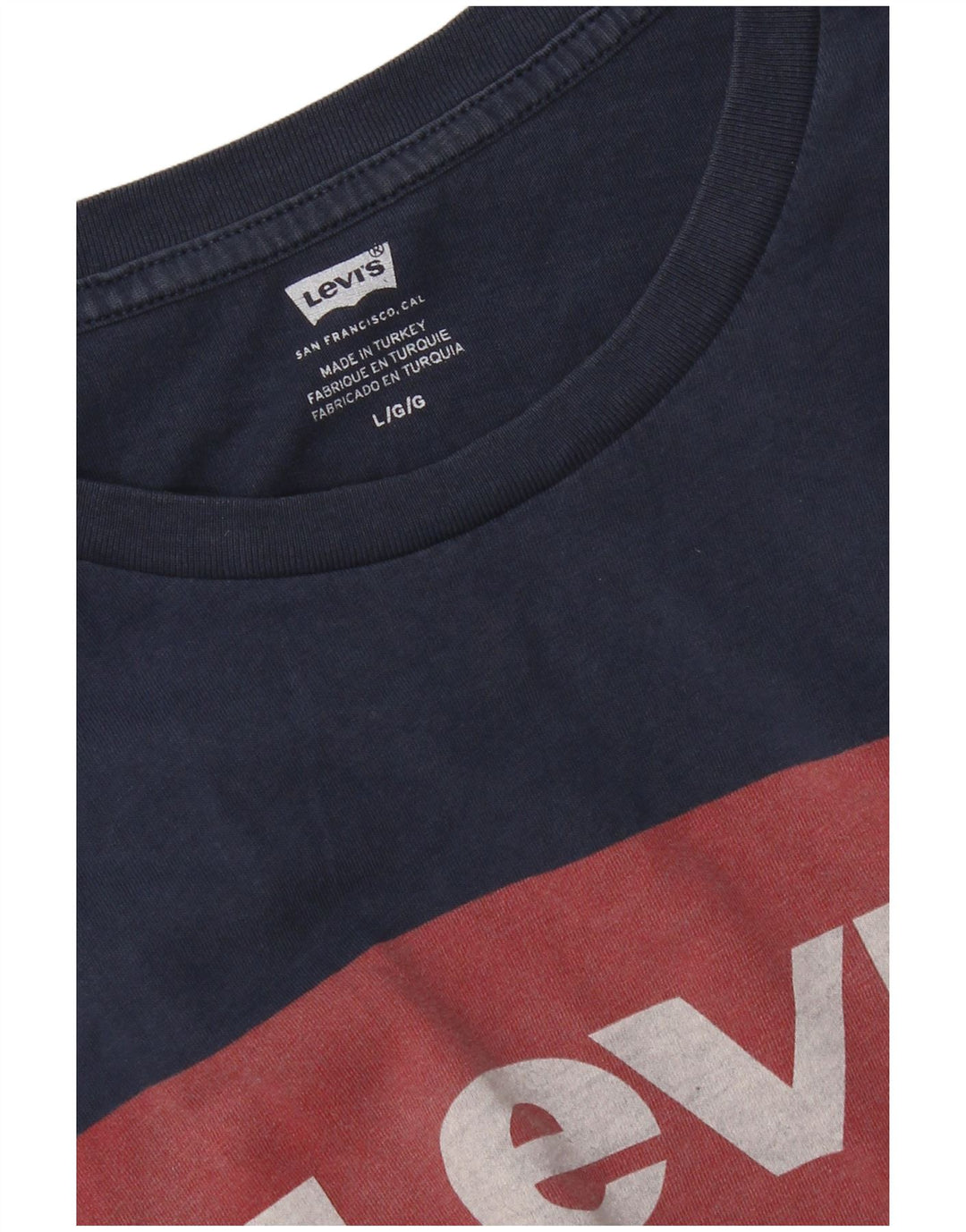 T-shirt grafica da uomo Levi's Top grande blu navy