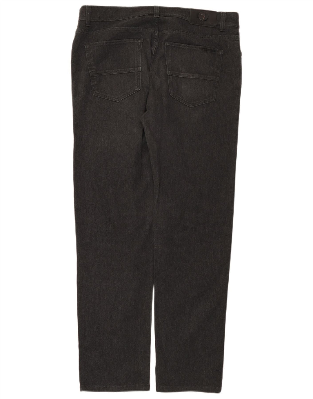 Trussardi Mens Straight Jeans W37 L31 Grey Cotton