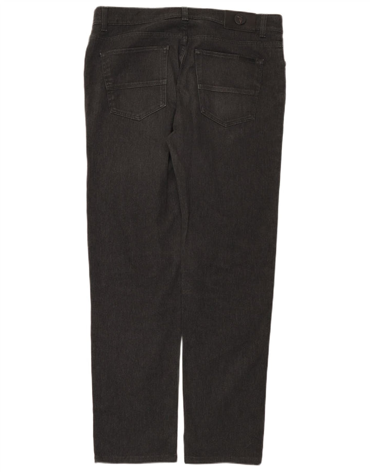 Trussardi Mens Straight Jeans W37 L31 Grey Cotton