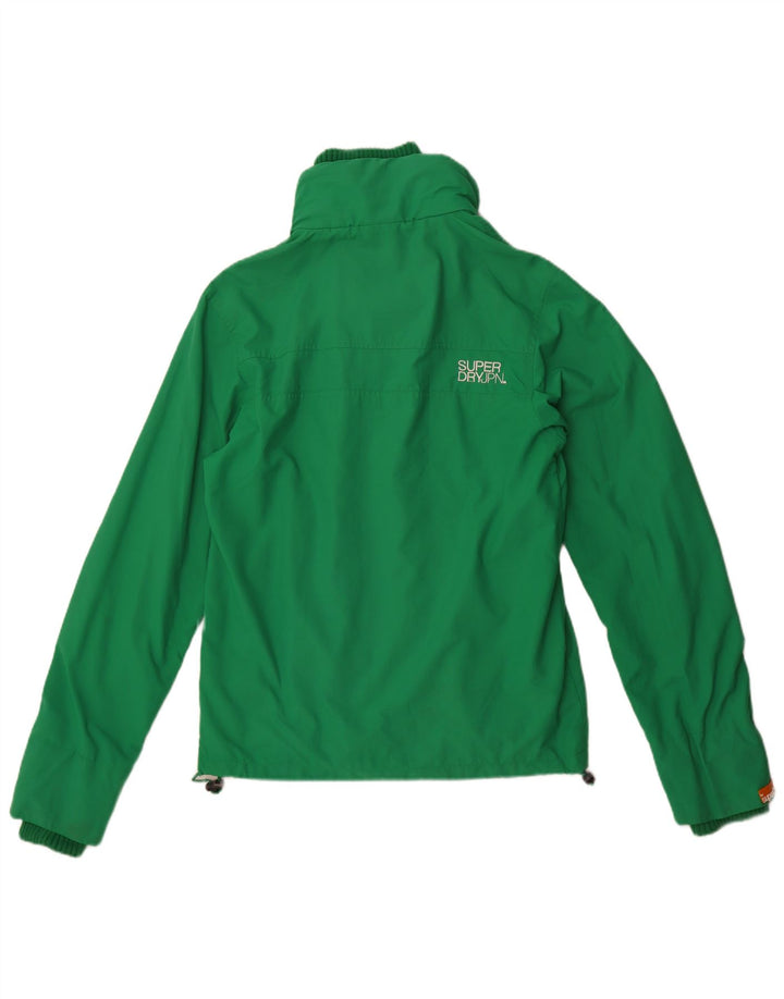 Superdry Mens Double Blacklabel Windbreaker Jacket UK 38 Medium Green Nylon