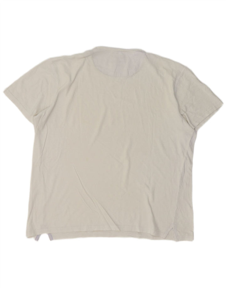 Massimo Dutti Mens T-Shirt Top Large Off White