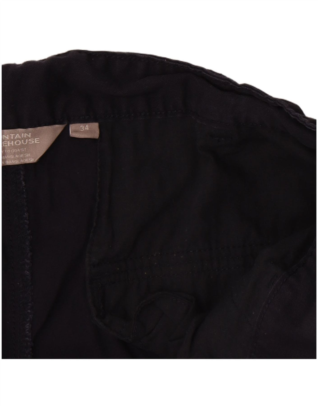 Mountain Warehouse Mens Cargo Shorts W34 Large Navy Blue Cotton