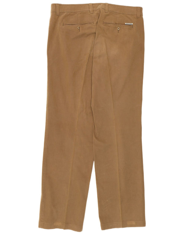 Pierre Cardin Mens Straight Chino Trousers W38 L34 Beige Cotton