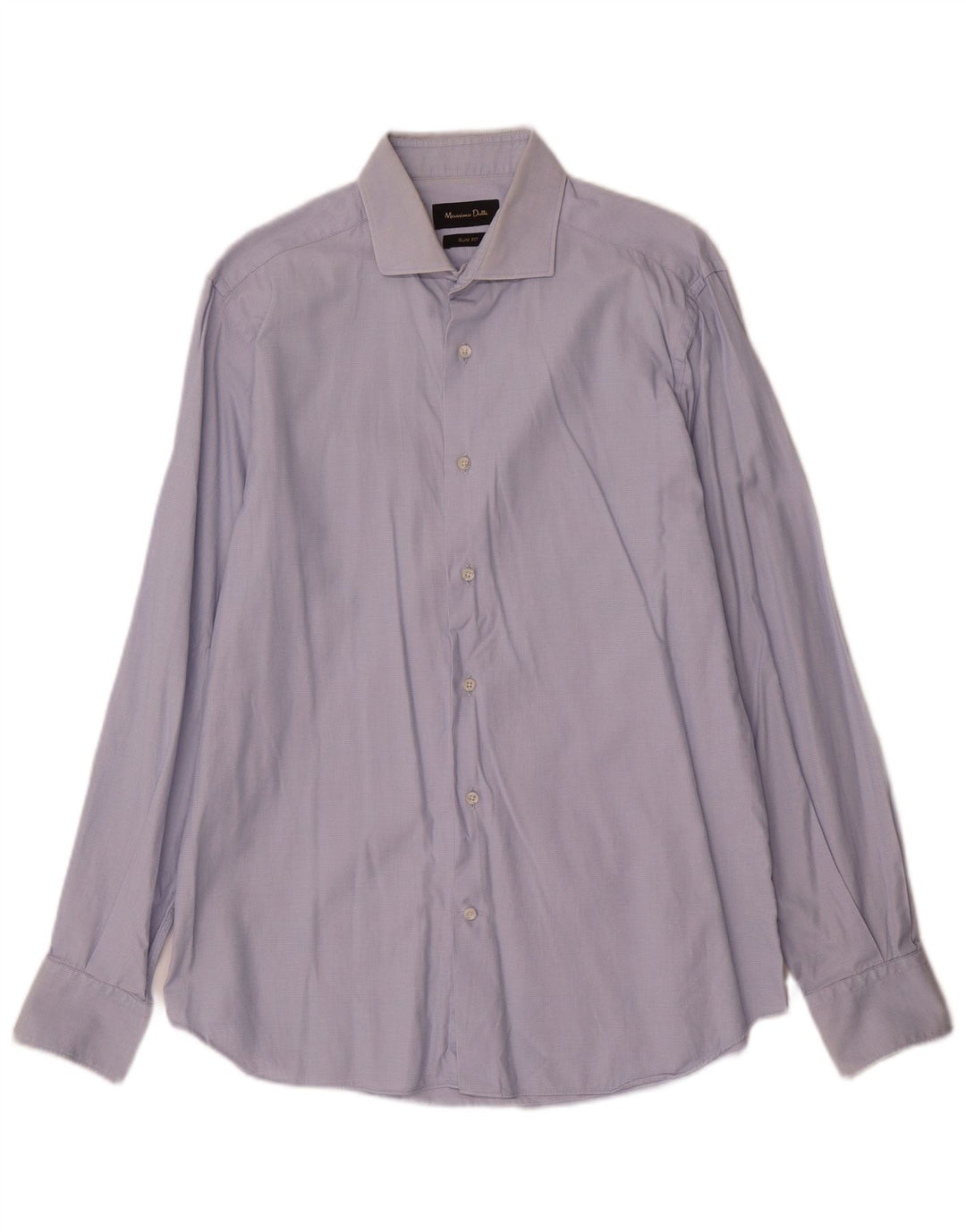 Massimo Dutti Mens Slim Fit Shirt Size 41 16 Large Blue