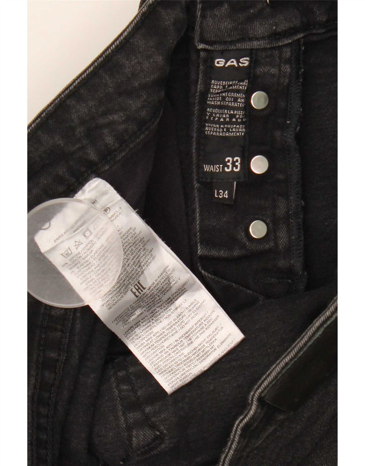 Gas Womens Anders Slim Jeans W33 L34 Black Cotton