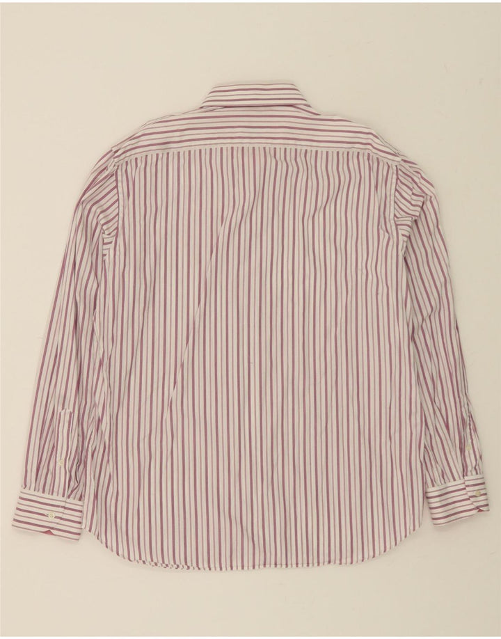 ROCCOBAROCCO Mens Shirt Size 45 18 2XL Pink Pinstripe Vintage Roccobarocco and Second-Hand Roccobarocco from Messina Hembry 