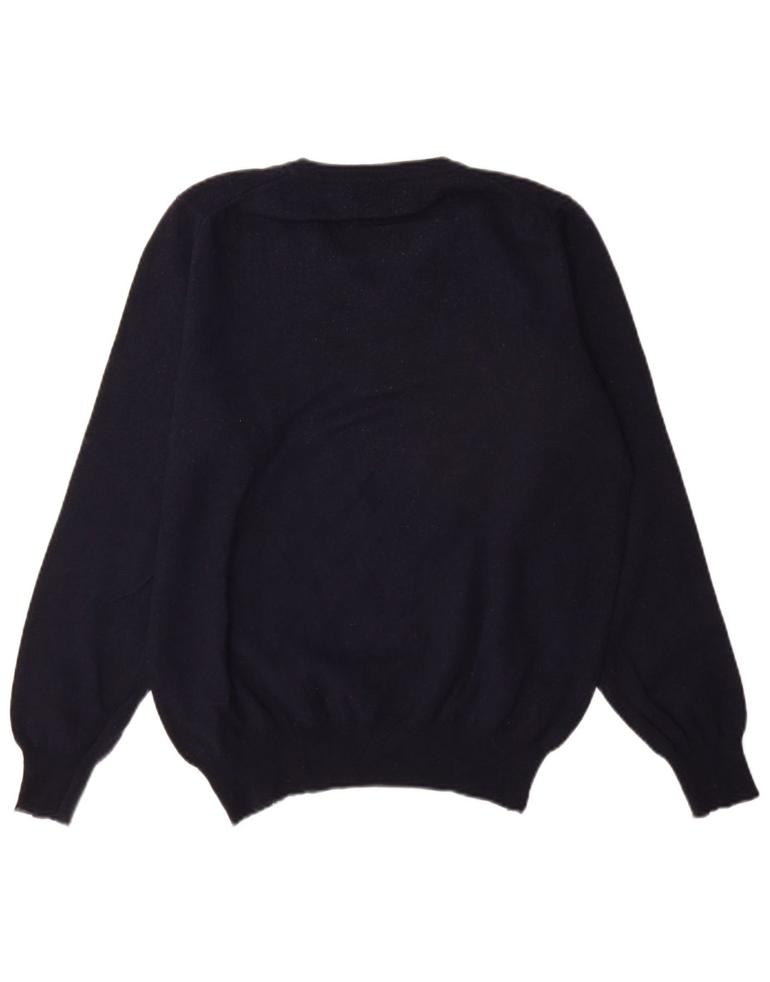 Maglione da uomo con scollo a V Fred Perry, grande, in lana blu navy