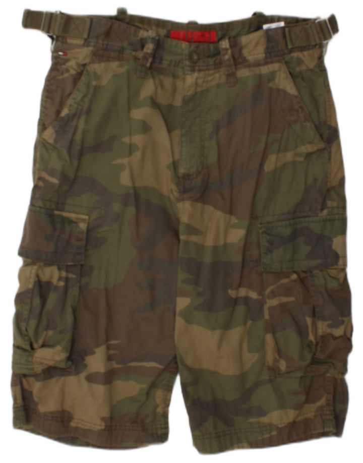 Tommy Hilfiger Mens Cargo Shorts W32 Medium  Khaki Cotton