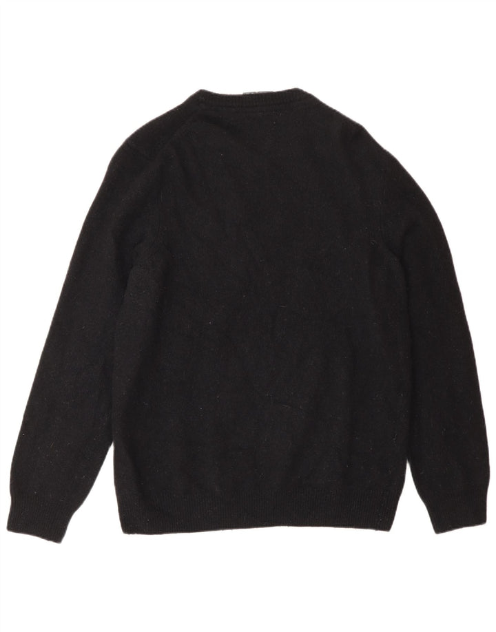 Lyle & Scott Dame sweater med rund hals DK 16 Stor sort uld