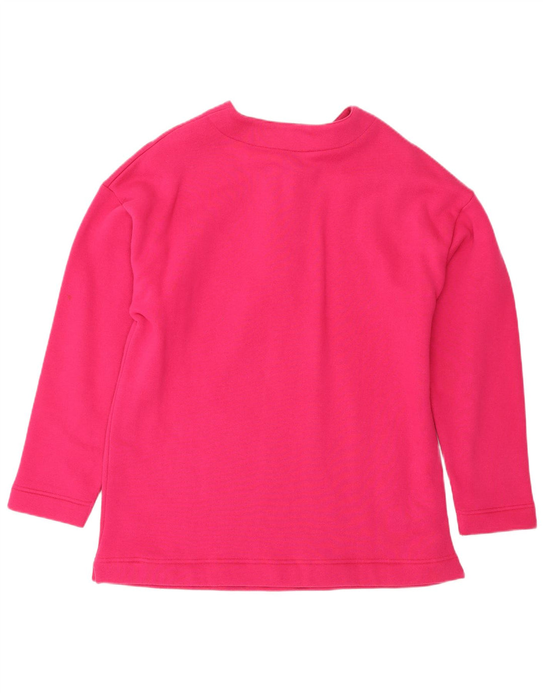 Benetton Womens Sweatshirt Jumper UK 14 Medium Pink