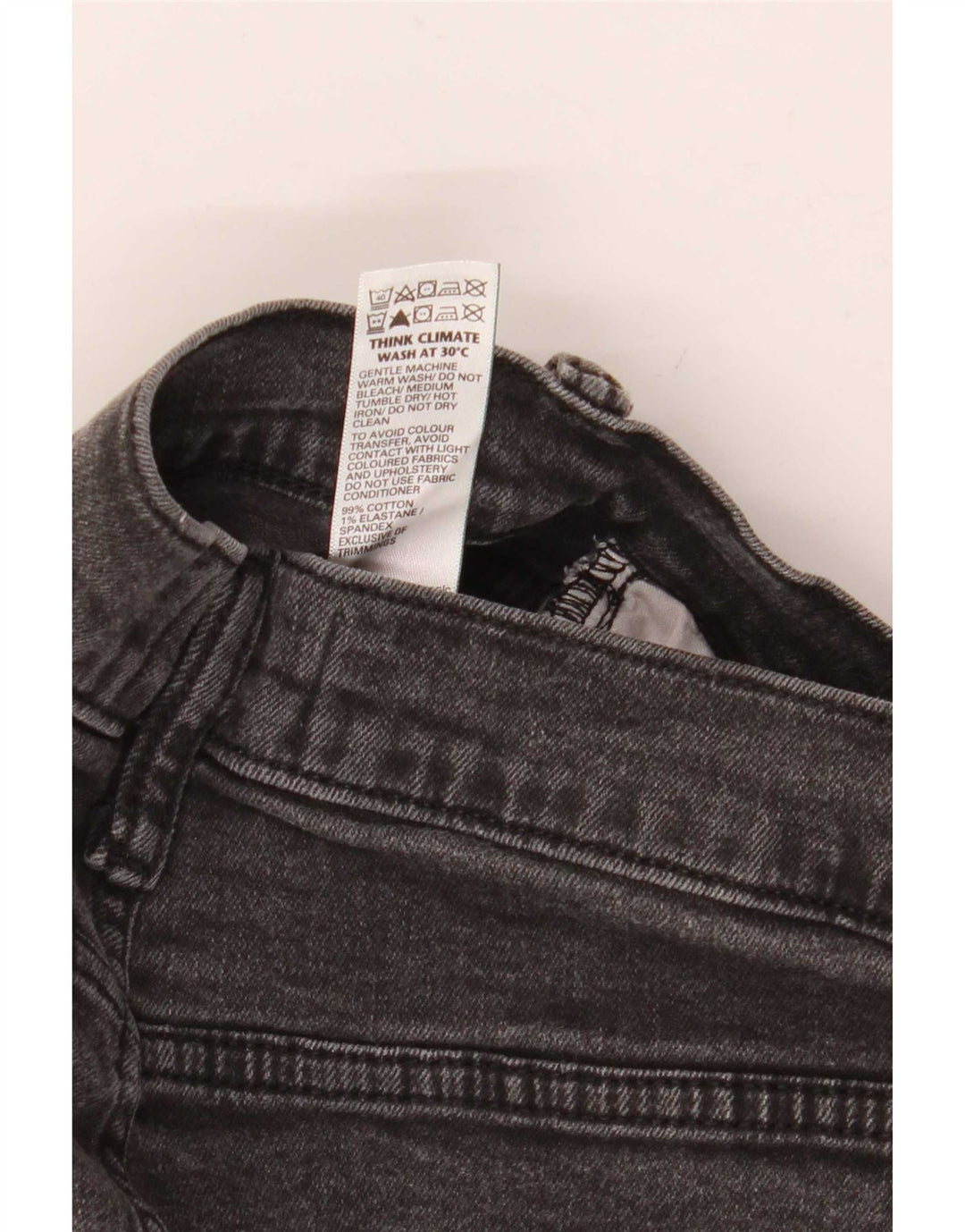 Marks & Spencer Herre Slim Jeans W32 L31 Sort Bomuld