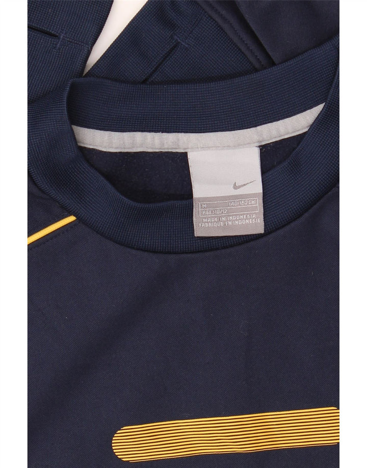 Pulover NIKE pentru băieți 10-11 ani, mijlociu, bleumarin, color block