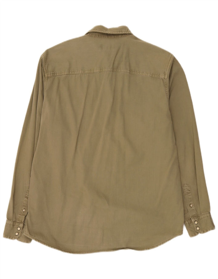 Jack & Jones Mens Denim Shirt XL Khaki