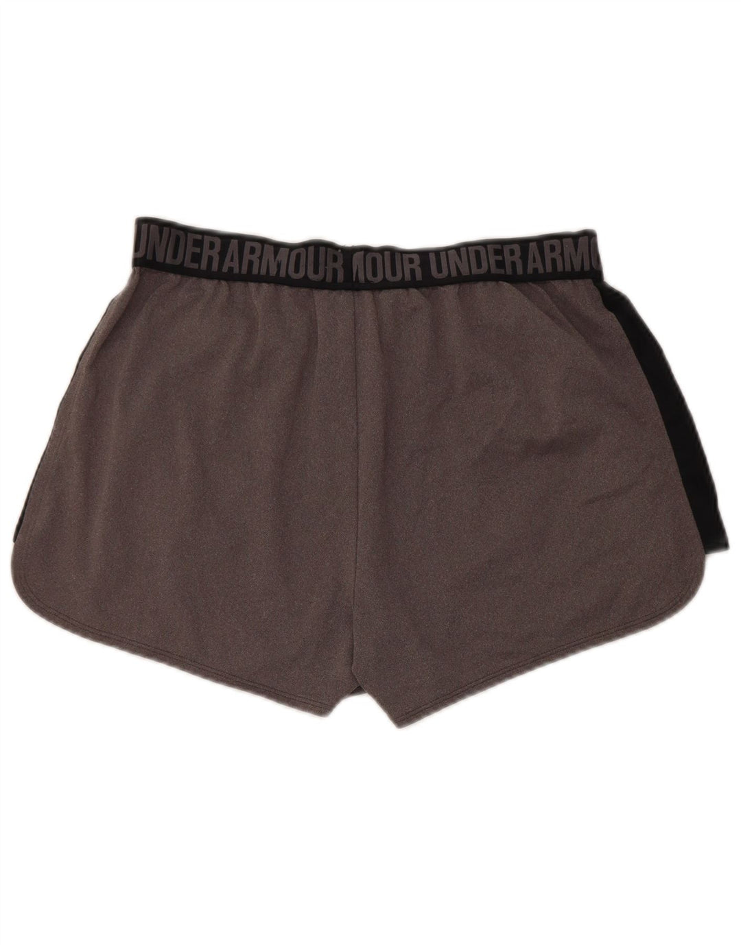 Under Armour Womens Graphic Sport Shorts UK 14 Medium Grey Colourblock