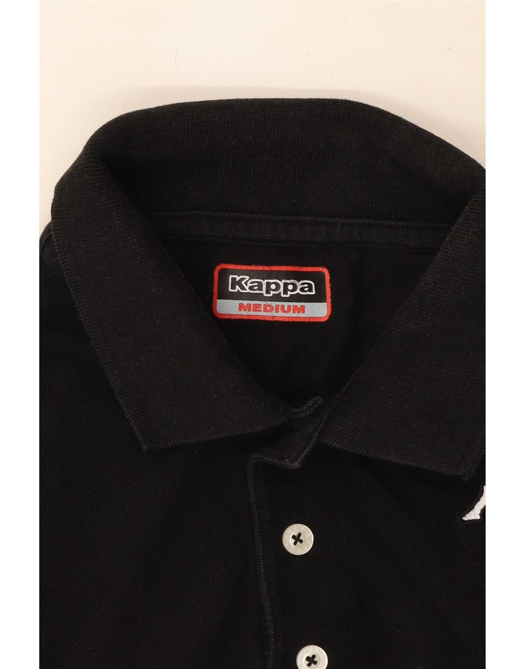 Tricou polo pentru bărbați Kappa, mediu negru