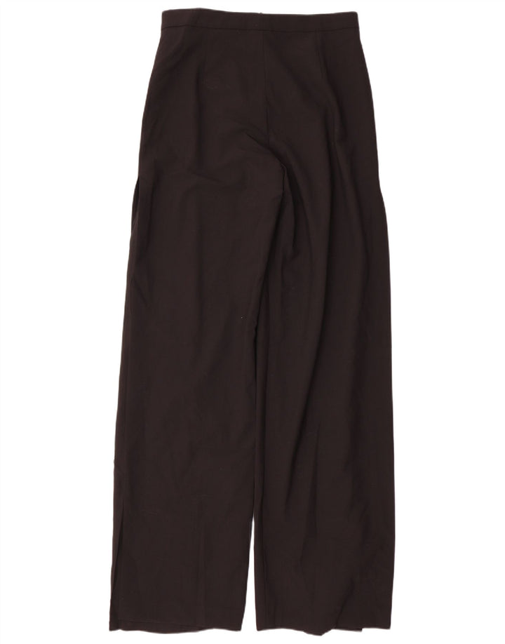 Zara Womens Wide Leg Casual Trousers Medium W28 L35 Black Polyester