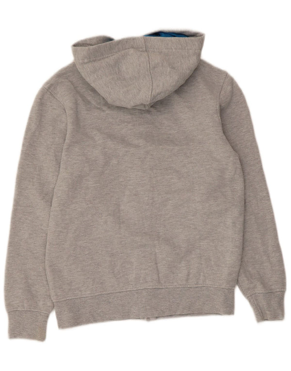 Saltrock Boys Graphic Zip Hoodie Sweater 7-8 Years Grey Cotton