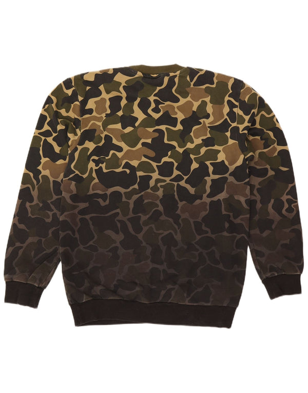 Felpa da uomo Adidas Jumper Small Khaki Camouflage Cotton